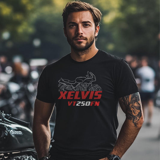 Honda VT250 | FN | FII & C Inspired T-Shirt - Motorcycle Tee Shirt for Riders