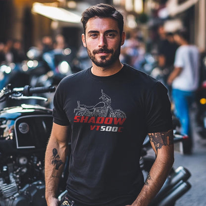 Honda VT500 | C | E & FT Inspired T-Shirt - Motorcycle Tee Shirt for Riders