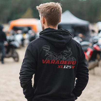 Honda XL125V Varadero Inspired Hoodie - Motorcycle Sweatshirt for Riders