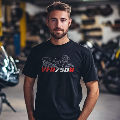 Honda VFR750R Inspired T-Shirt - Motorcycle Tee Shirt for Riders