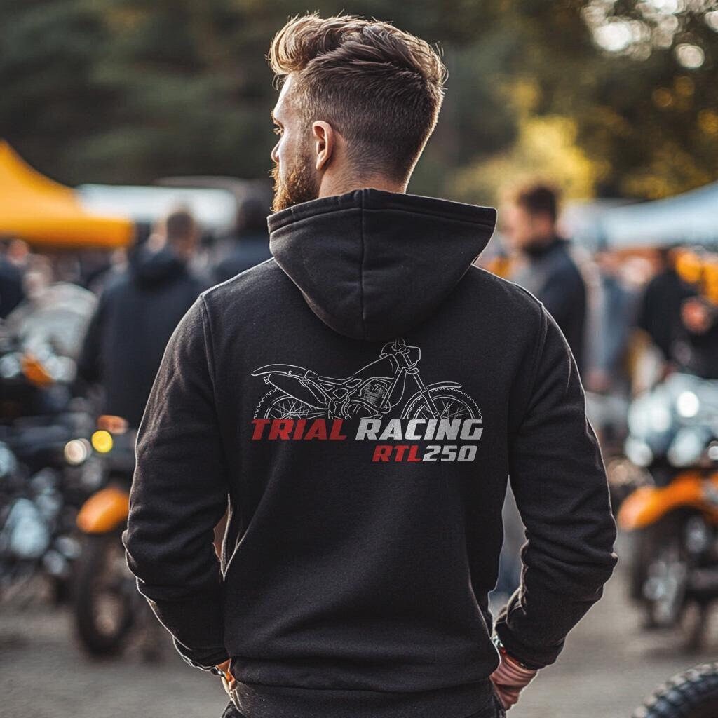 Honda RTL 250 Inspired Hoodie - Motorcycle Sweatshirt for Riders