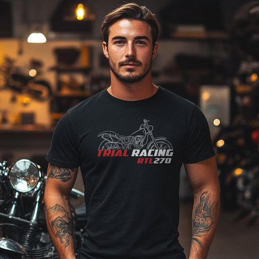 Honda RTL 270 Inspired T-Shirt - Motorcycle Tee Shirt for Riders