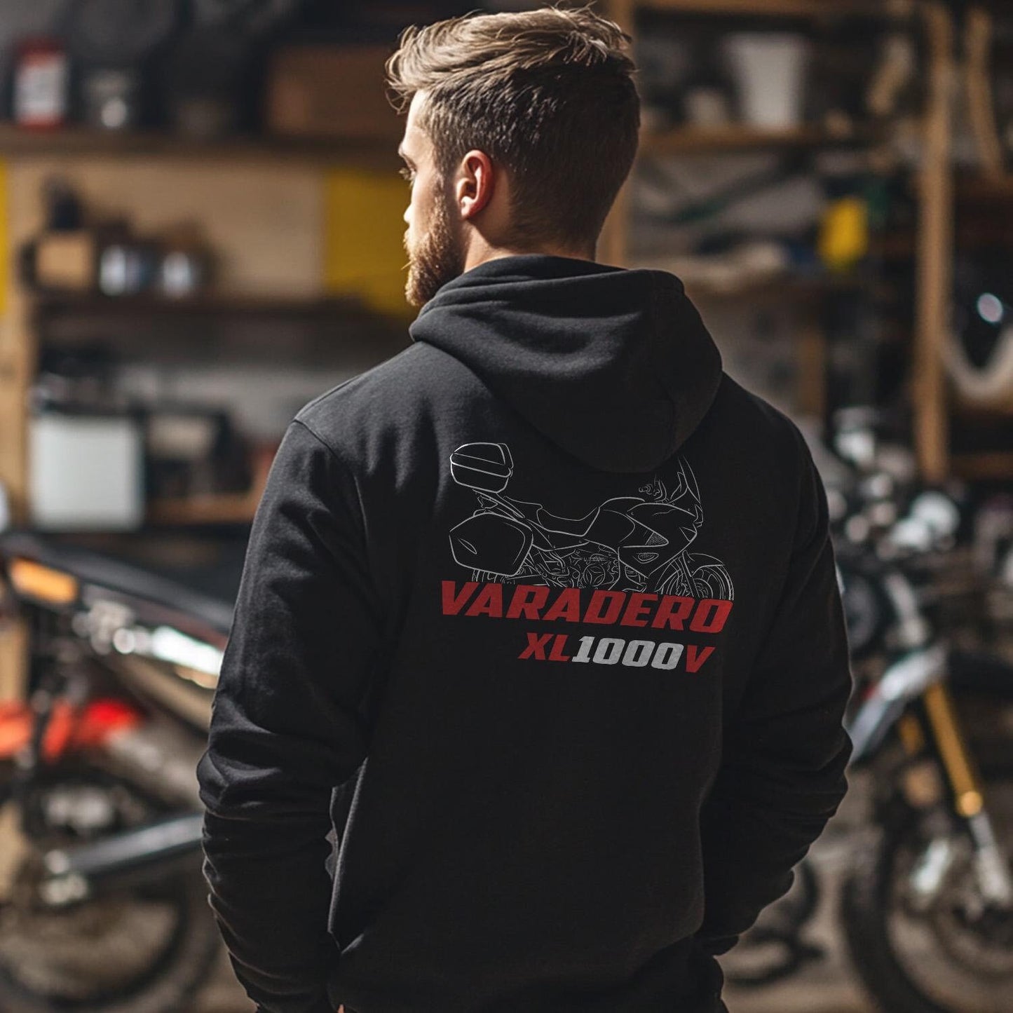 Honda XL1000V Varadero Inspired Hoodie - Motorcycle Sweatshirt for Riders