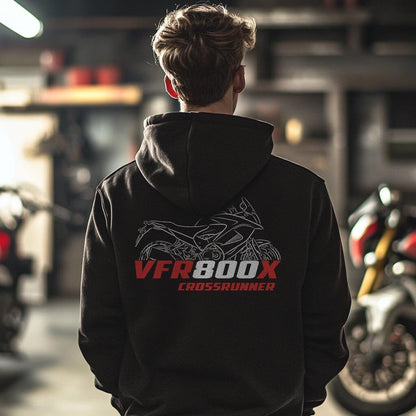 Honda VFR800X Crossrunner Inspired Hoodie - Motorcycle Sweatshirt for Riders