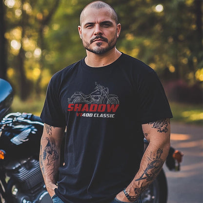 Honda Shadow VT400 Inspired T-Shirt - Motorcycle Tee Shirt for Riders