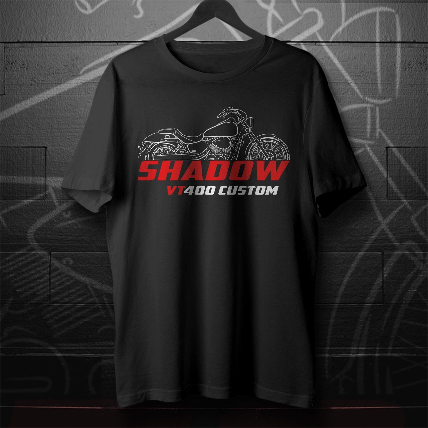 Honda Shadow VT400 Inspired T-Shirt - Motorcycle Tee Shirt for Riders