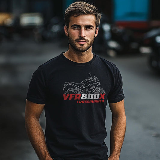Honda VFR800X Crossrunner Inspired T-Shirt - Motorcycle Tee Shirt for Riders