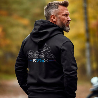 BMW K75S Hoodie - Motorcycle Sweatshirt for Motorrad Riders
