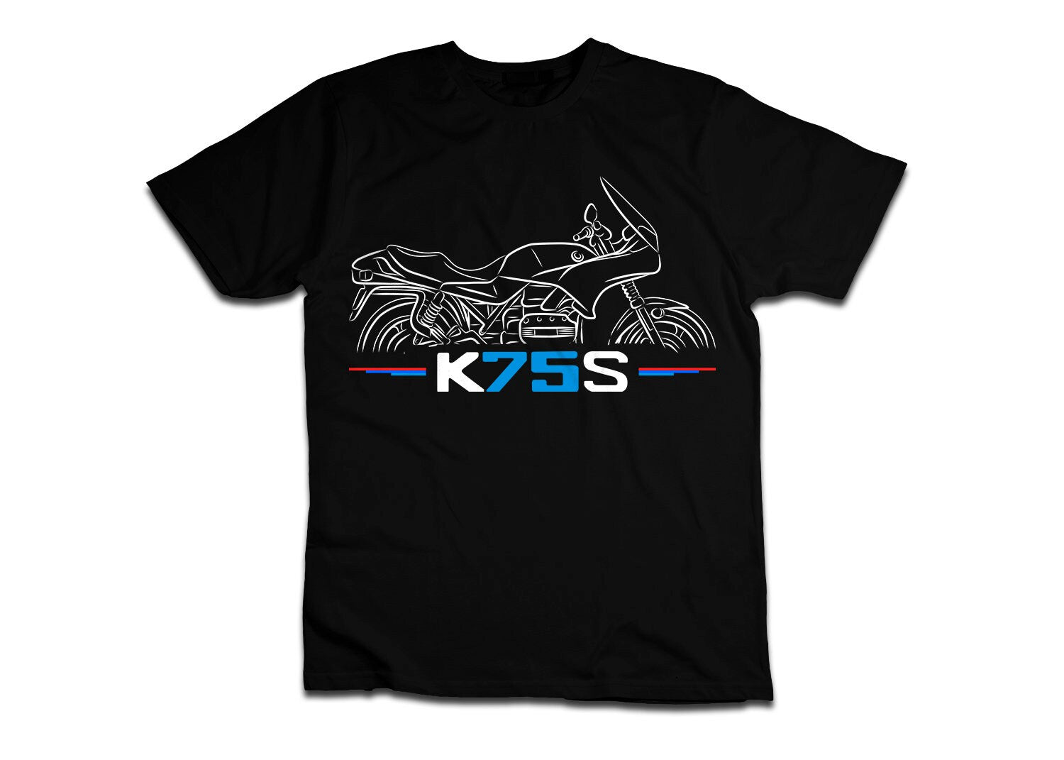 BMW K75S T-Shirt - Motorcycle Tee Shirt for Motorrad Riders