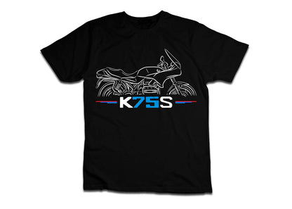 BMW K75S T-Shirt - Motorcycle Tee Shirt for Motorrad Riders