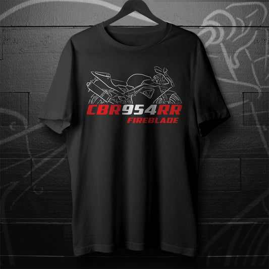 Honda CBR954RR FireBlade Inspired T-Shirt - Motorcycle Tee Shirt