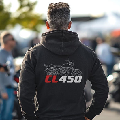 Honda CL450 Inspired Hoodie - Motorcycle Sweatshirt