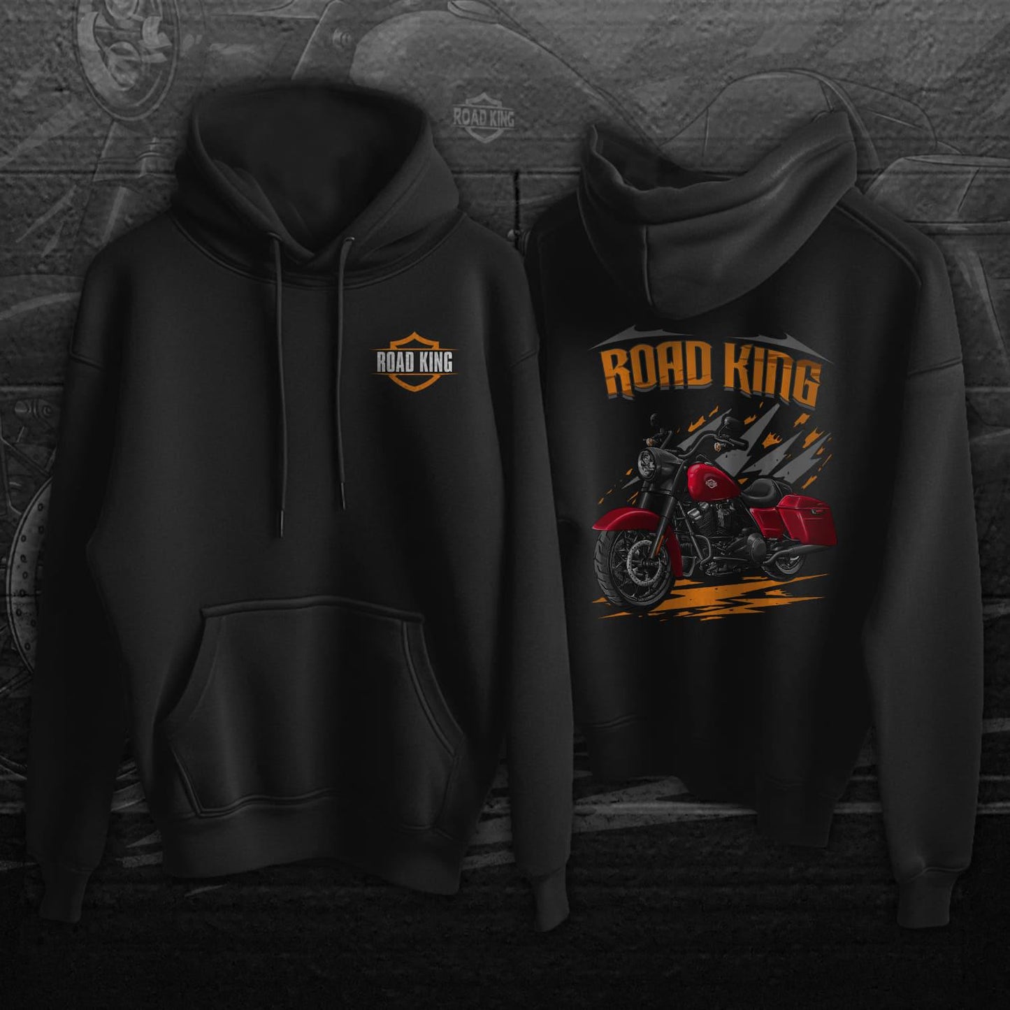 Harley Road King Special 2017-19 Inspired Hoodie - Biker Motorcycle Sweatshirt