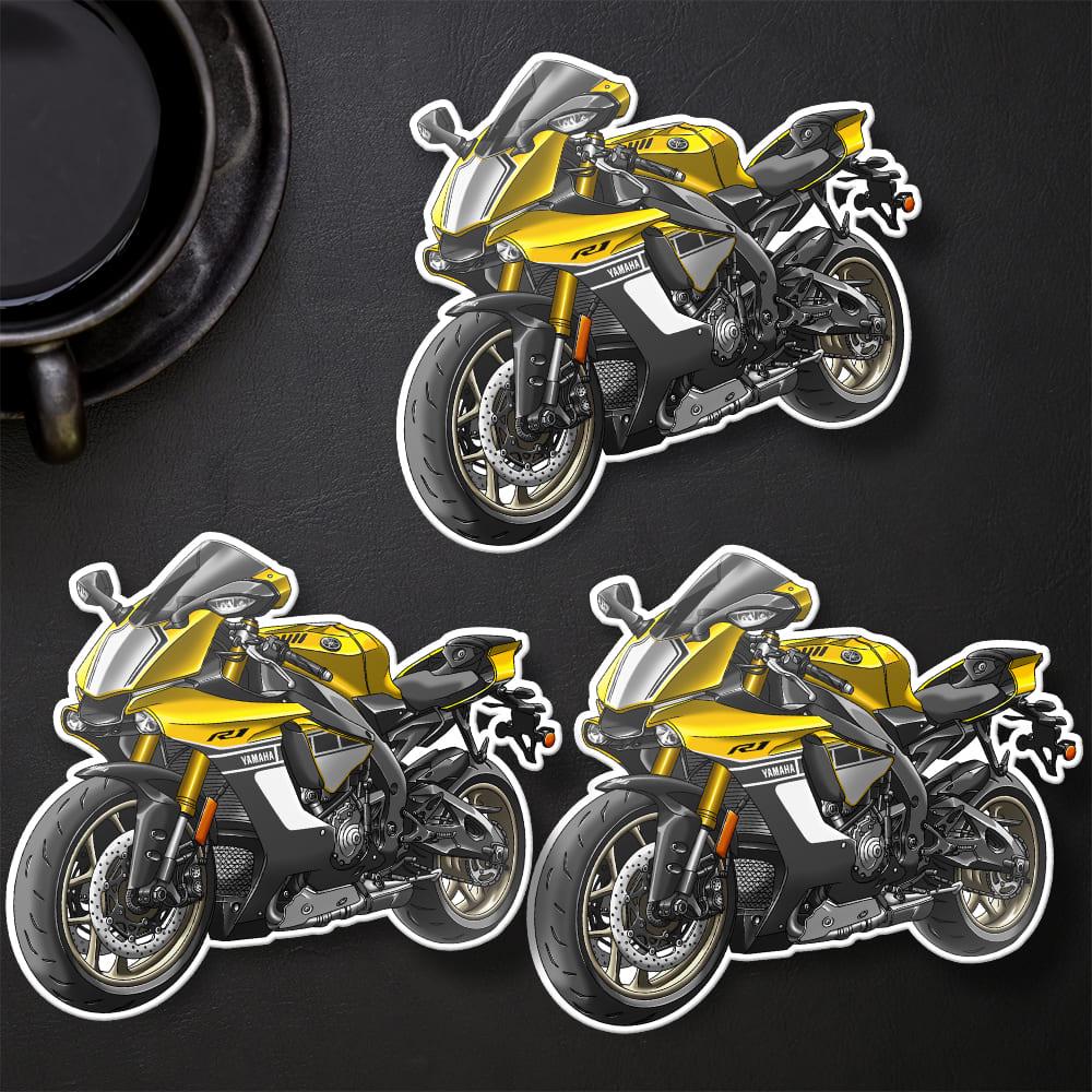 Yamaha YZF-R1 2015-17 Inspired Stickers - Set of 3 Motorcycle Decals