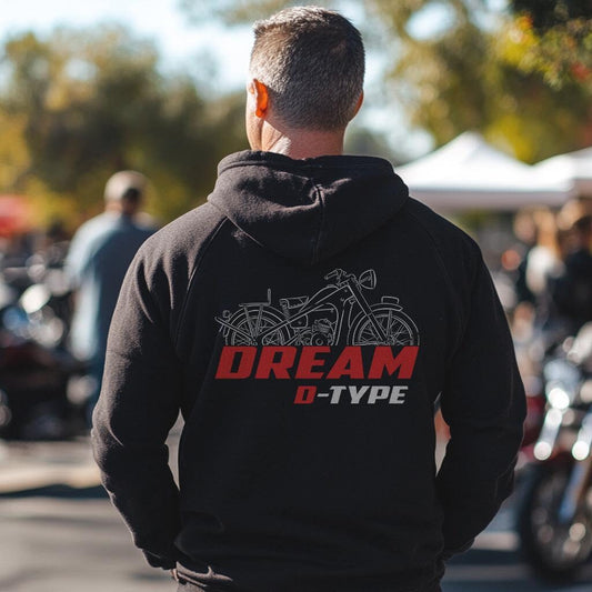 Honda Dream Type D Inspired Hoodie - Motorcycle Sweatshirt for Riders