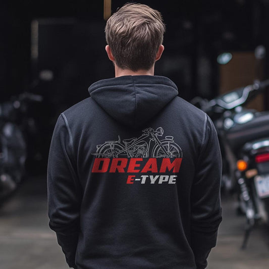 Honda Dream E-Type Inspired Hoodie - Motorcycle Sweatshirt for Riders
