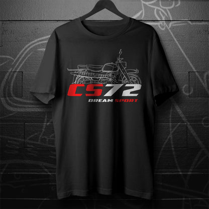 Honda CS72 & CS77 Dream Sport Inspired T-Shirt - Motorcycle Tee Shirt for Riders