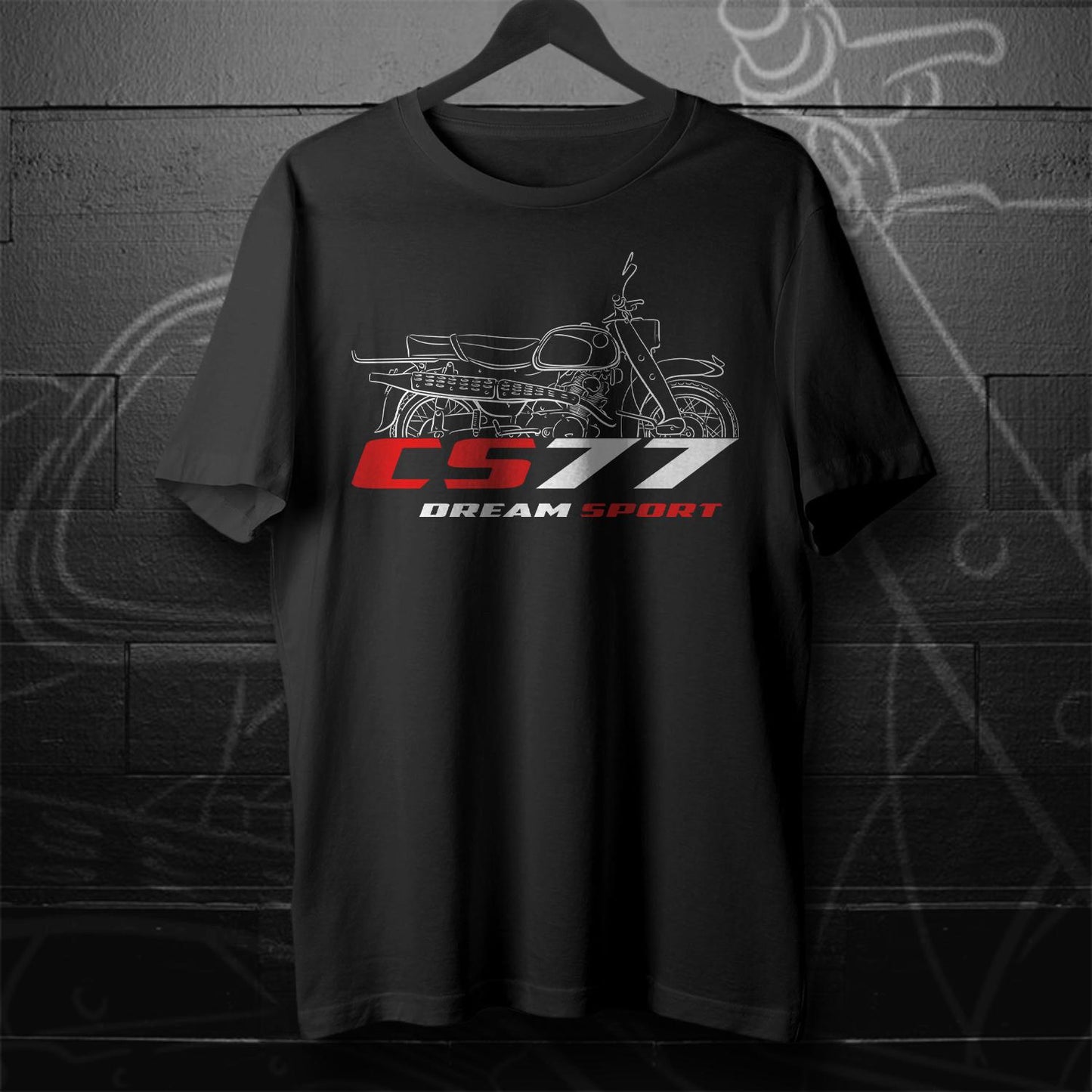 Honda CS72 & CS77 Dream Sport Inspired T-Shirt - Motorcycle Tee Shirt for Riders