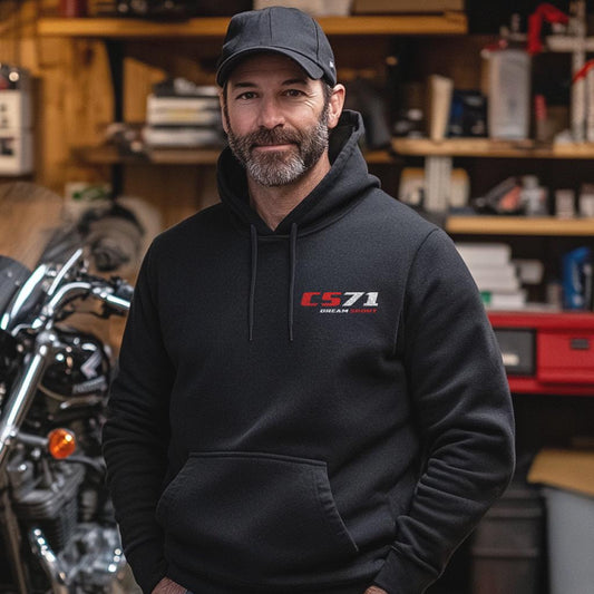 Honda CS71 & CS76 Dream Sport Inspired Hoodie - Motorcycle Sweatshirt for Riders