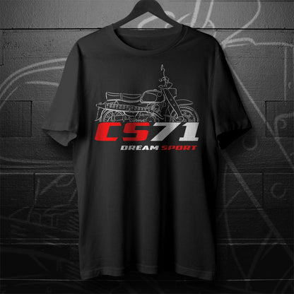 Honda CS71 & CS76 Dream Sport Inspired T-Shirt - Motorcycle Tee Shirt for Riders