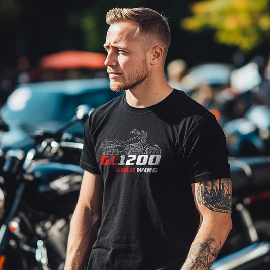 Honda GL 1200 Gold Wing Inspired T-Shirt - Motorcycle Tee Shirt for Riders