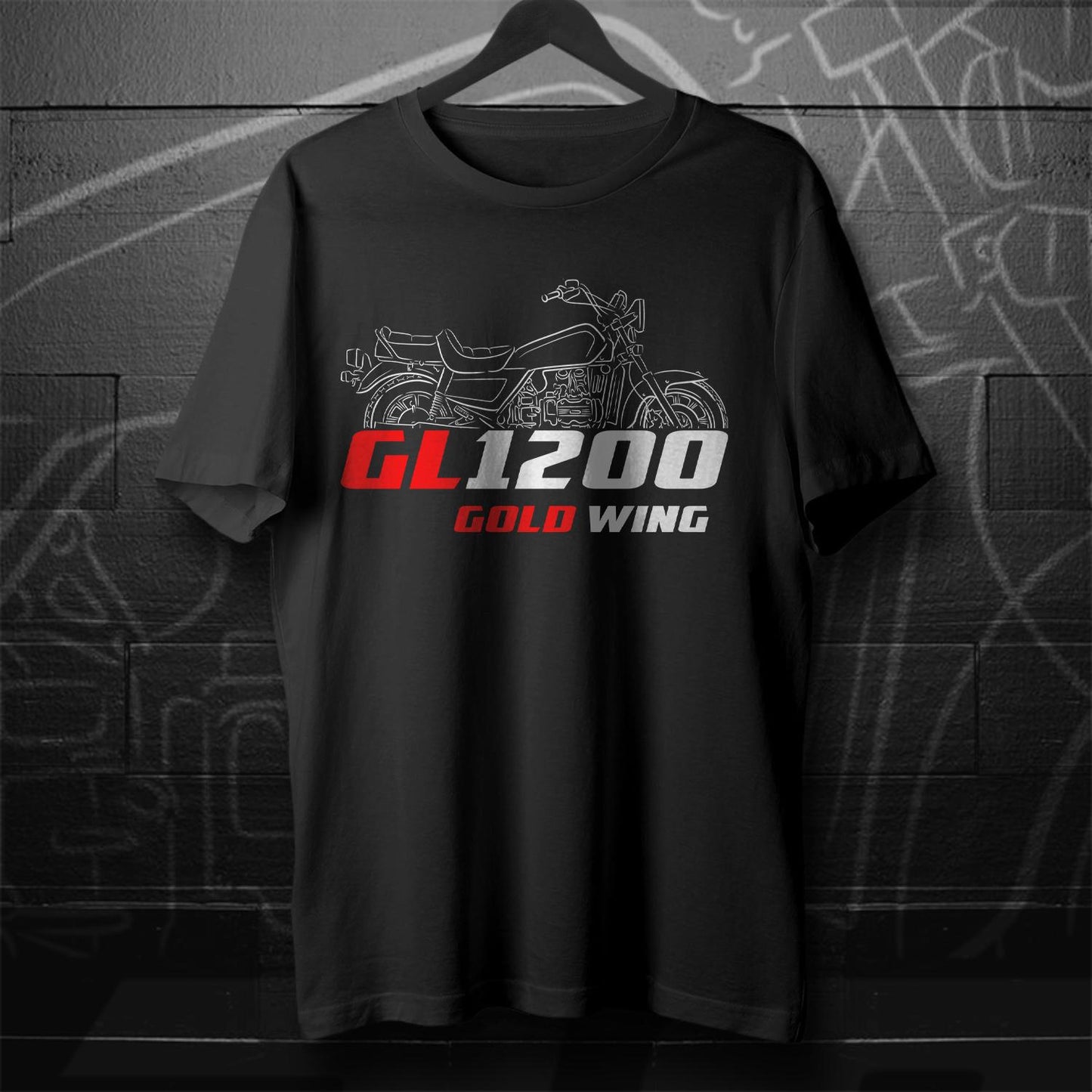 Honda GL 1200 Gold Wing Inspired T-Shirt - Motorcycle Tee Shirt for Riders