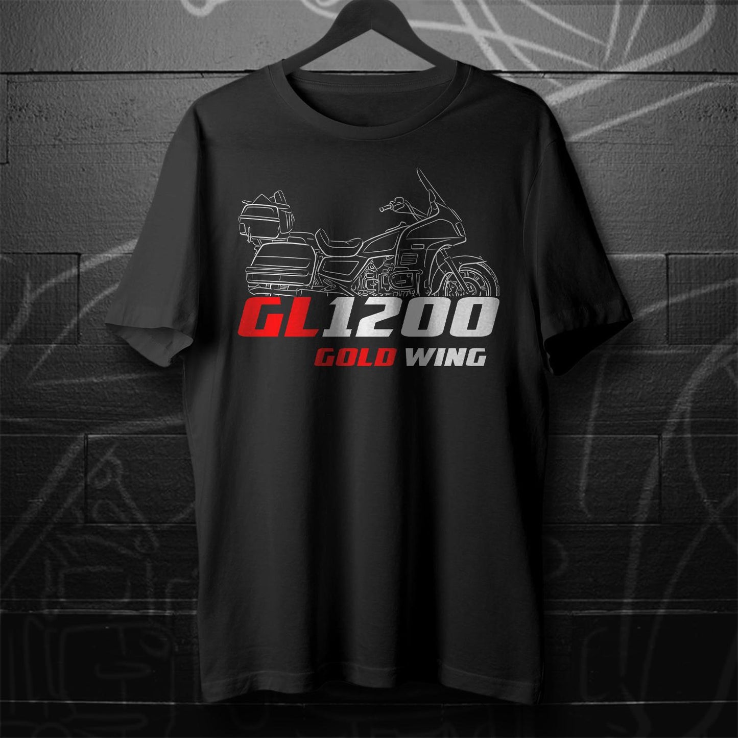 Honda GL 1200 Gold Wing Inspired T-Shirt - Motorcycle Tee Shirt for Riders