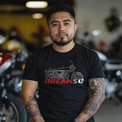 Honda Dream 50 & 50R Inspired T-Shirt - Motorcycle Tee Shirt for Riders