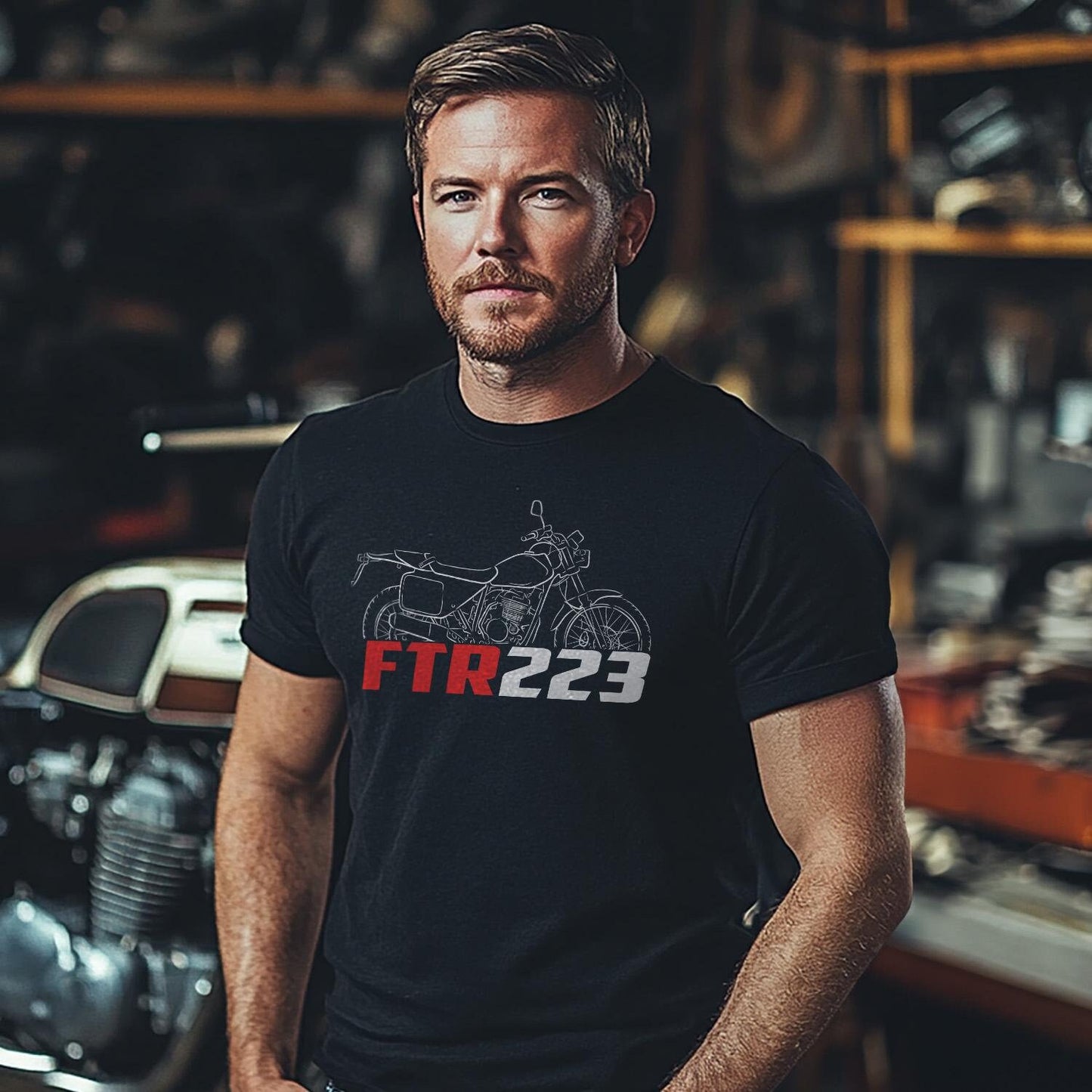 Honda FTR 223 Inspired T-Shirt - Motorcycle Tee Shirt for Riders