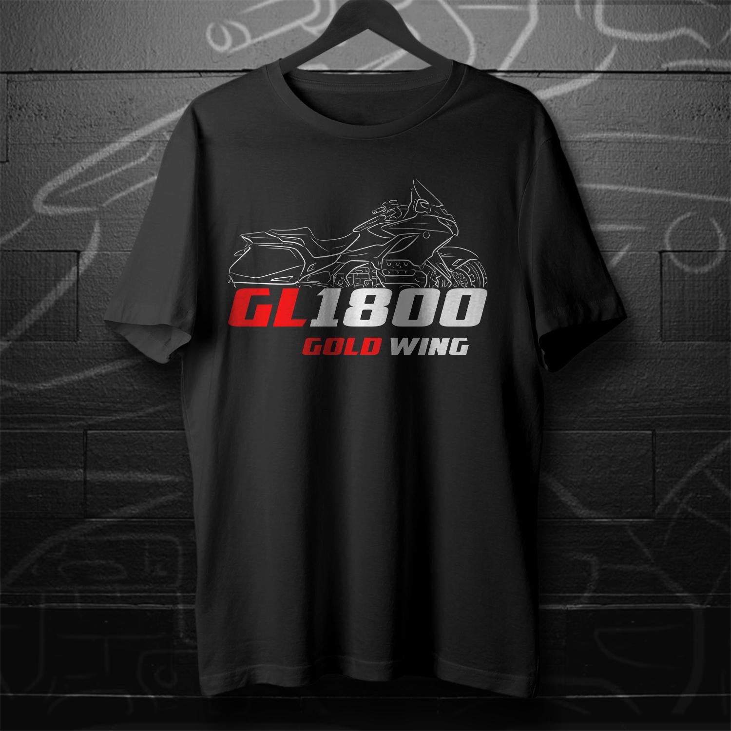 Honda GL 1800 Gold Wing Inspired T-Shirt - Motorcycle Tee Shirt for Riders