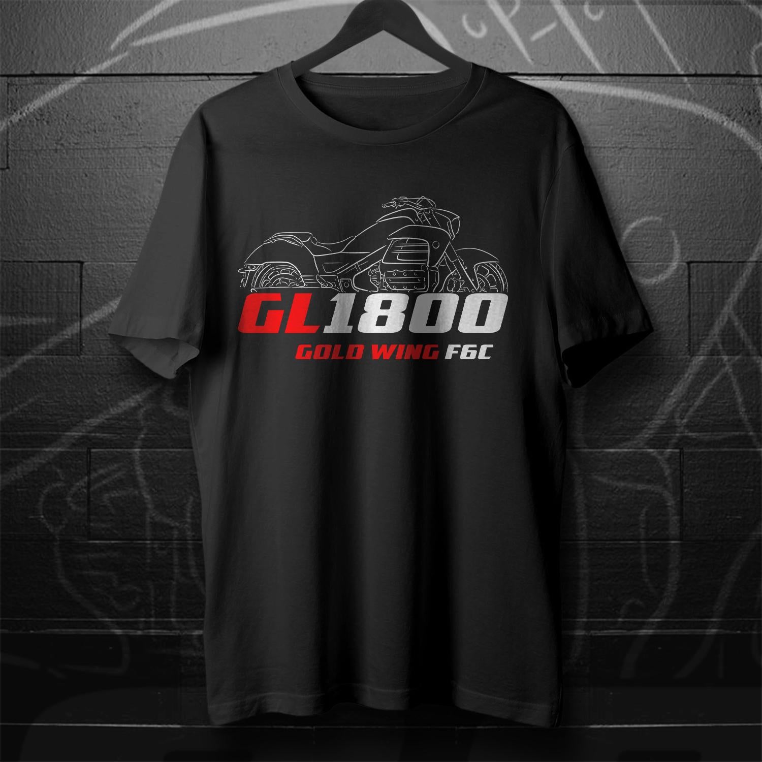 Honda GL 1800 Gold Wing Inspired T-Shirt - Motorcycle Tee Shirt for Riders