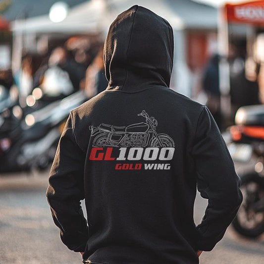 Honda GL 1000 Gold Wing Inspired Hoodie - Motorcycle Sweatshirt for Riders