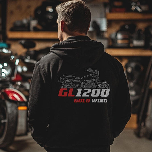Honda GL 1200 Gold Wing Inspired Hoodie - Motorcycle Sweatshirt for Riders