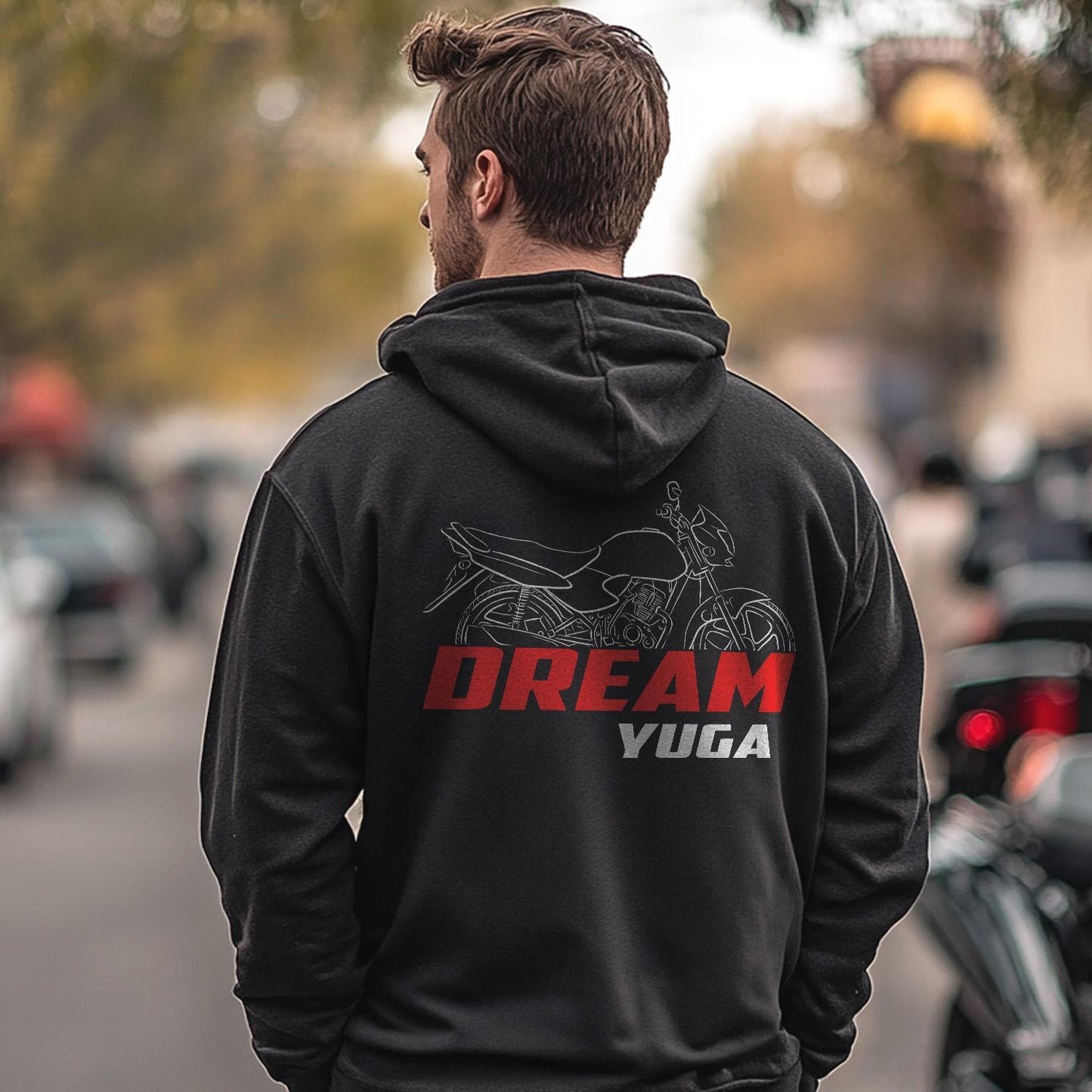 Honda Dream Yuga Inspired Hoodie - Motorcycle Sweatshirt for Riders