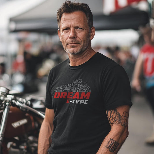 Honda Dream E-Type Inspired T-Shirt - Motorcycle Tee Shirt for Riders