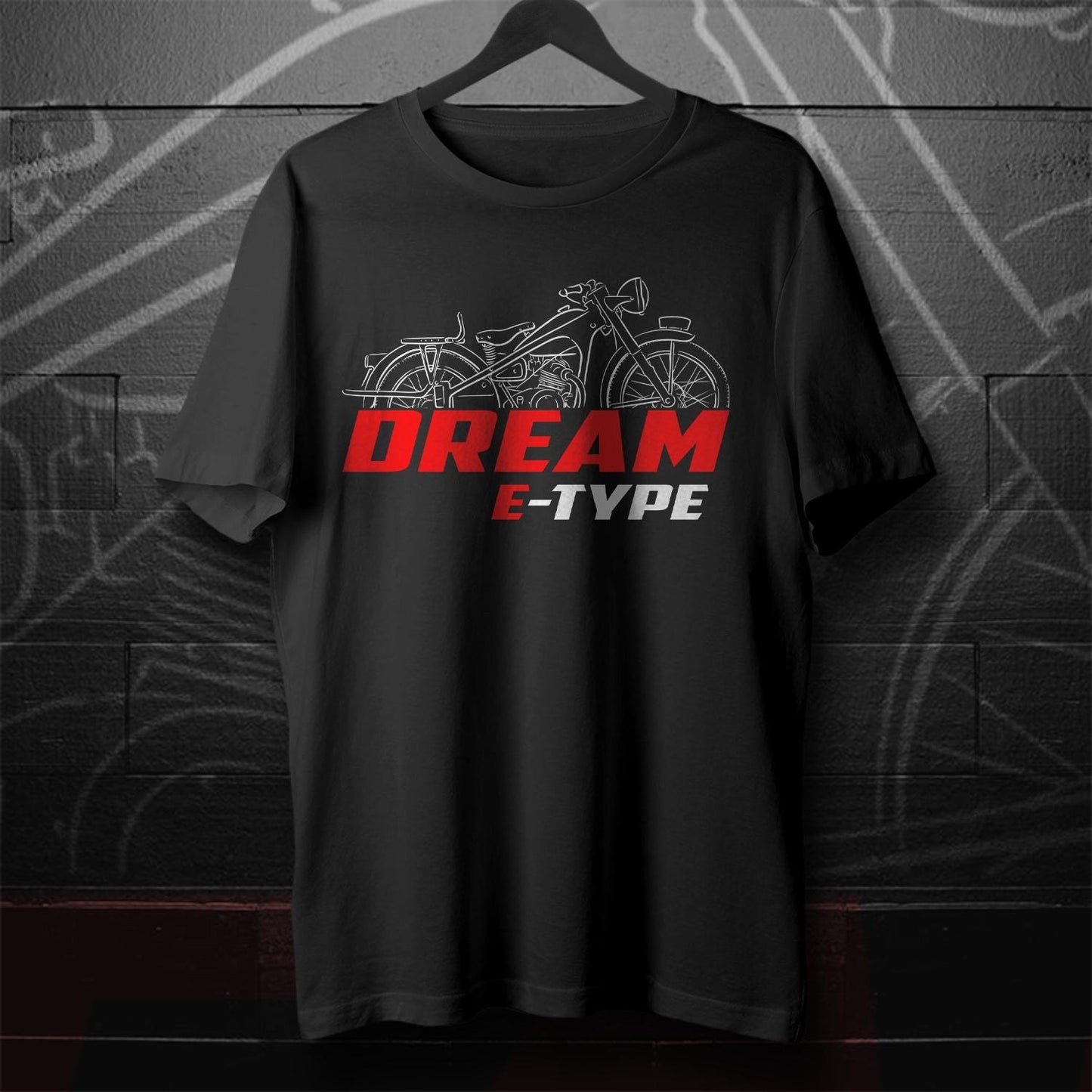 Honda Dream E-Type Inspired T-Shirt - Motorcycle Tee Shirt for Riders