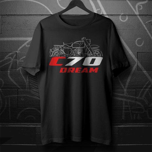 Honda C70 Dream Inspired T-Shirt - Motorcycle Tee Shirt for Riders