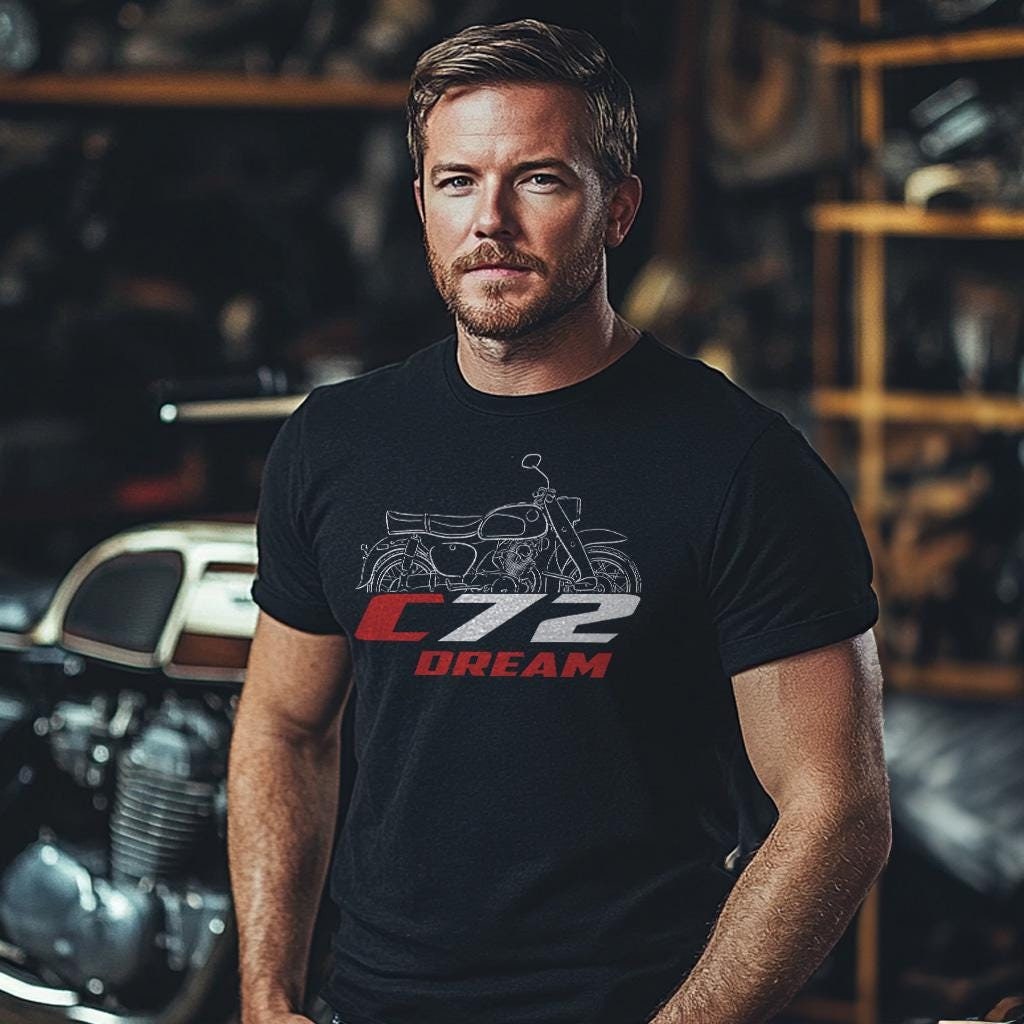 Honda C72 Dream Inspired T-Shirt - Motorcycle Tee Shirt for Riders