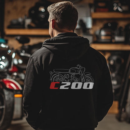 Honda C200 Inspired Hoodie - Motorcycle Sweatshirt for Riders