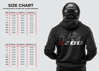 Honda C200 Inspired Hoodie - Motorcycle Sweatshirt for Riders