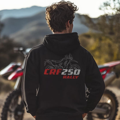 Honda CRF250 Rally Inspired Hoodie - Motorcycle Sweatshirt