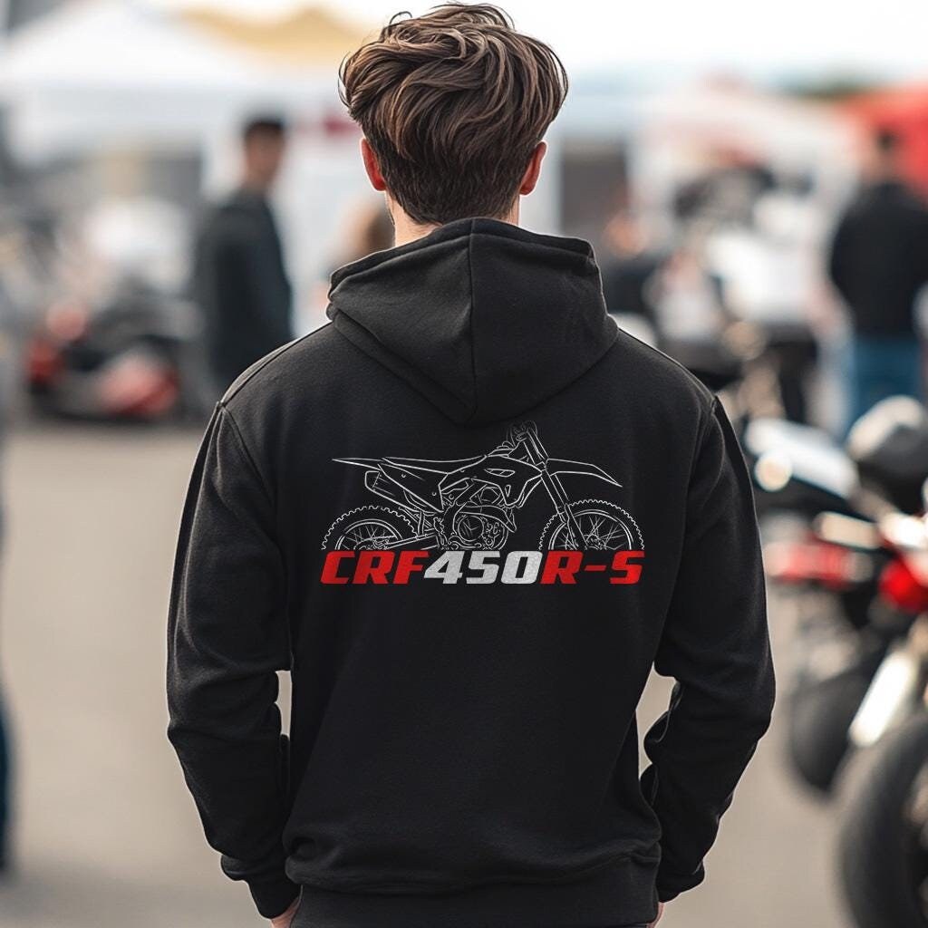 Honda CRF450R-S Inspired Hoodie - Motorcycle Sweatshirt