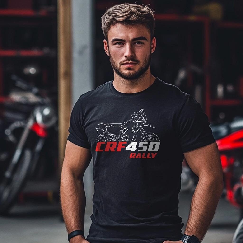 Honda CRF450 Rally Inspired T-Shirt - Motorcycle Tee Shirt