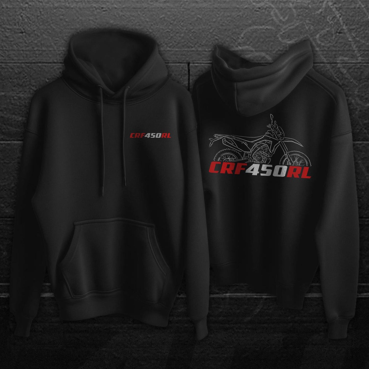Honda CRF450RL Inspired Hoodie - Motorcycle Sweatshirt