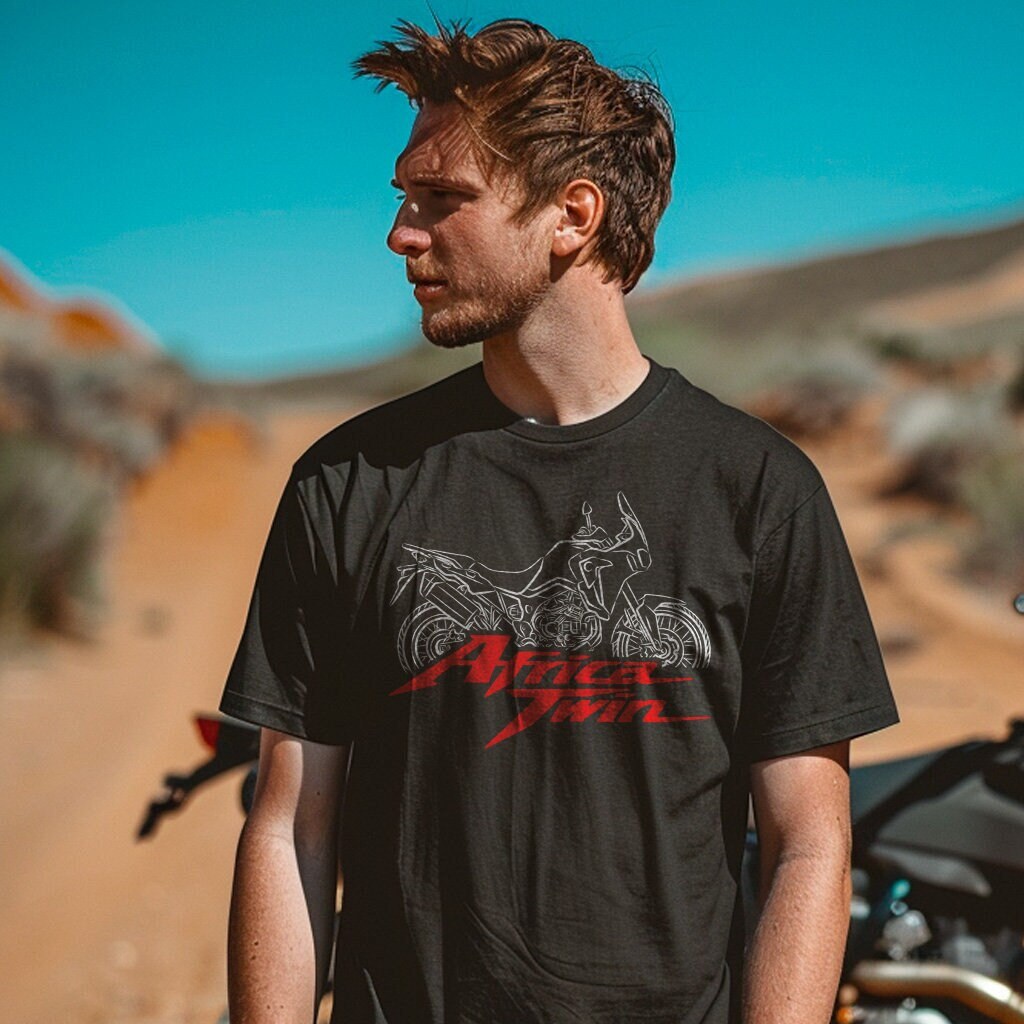 Honda CRF Africa Twin T-Shirt - Motorcycle Tee Shirt for ADV Riders