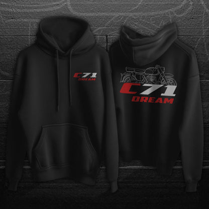 Honda C71 Dream Inspired Hoodie - Motorcycle Sweatshirt for Riders