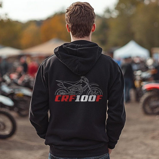Honda CRF 100F Inspired Hoodie - Motorcycle Sweatshirt