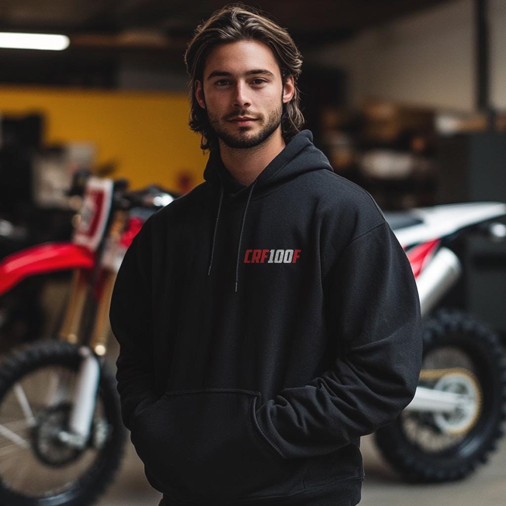 Honda CRF 100F Inspired Hoodie - Motorcycle Sweatshirt