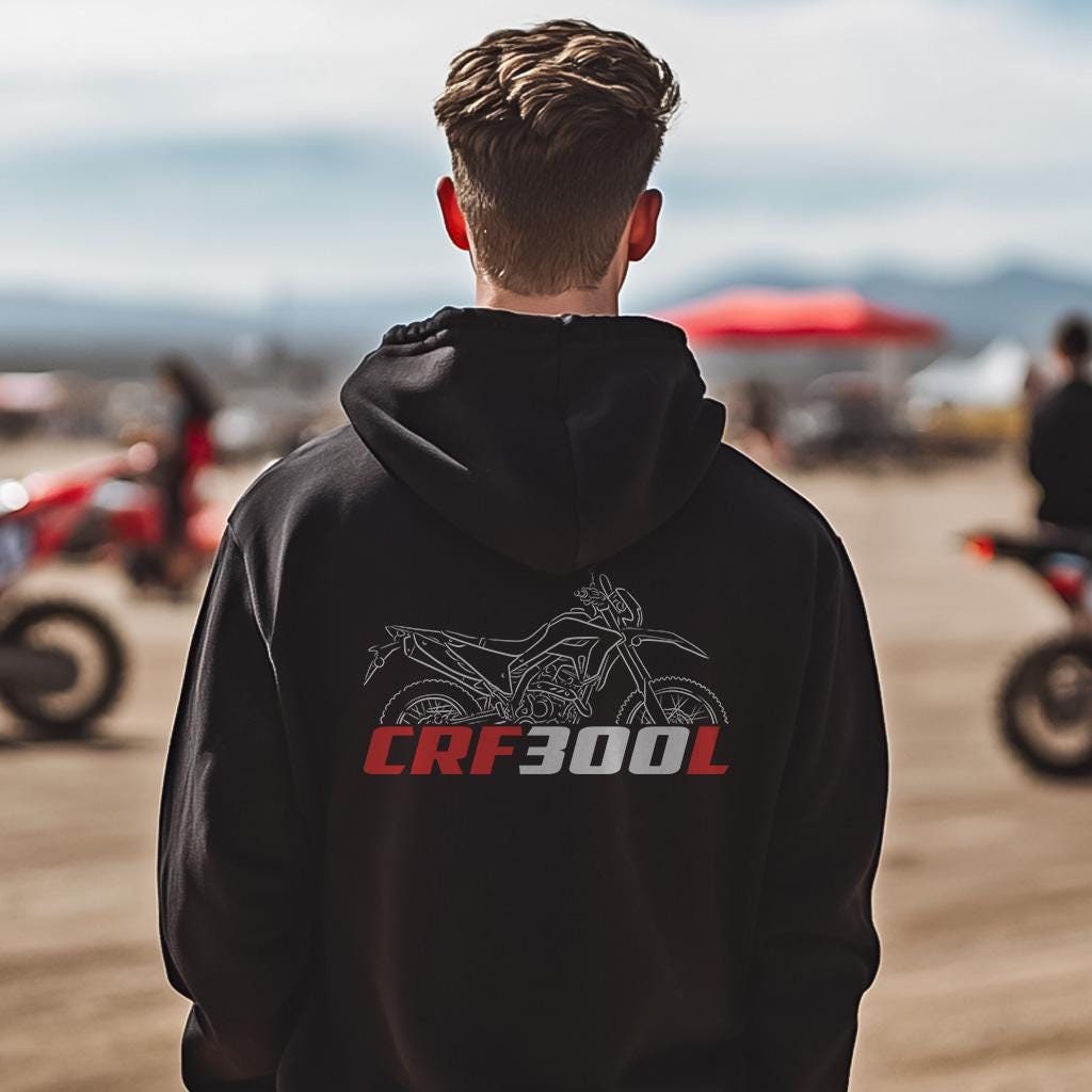 Honda CRF300 | L | LS | L Rally & RX Enduro Inspired Hoodie - Motorcycle Sweatshirt