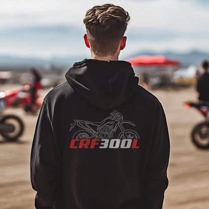 Honda CRF300 | L | LS | L Rally & RX Enduro Inspired Hoodie - Motorcycle Sweatshirt